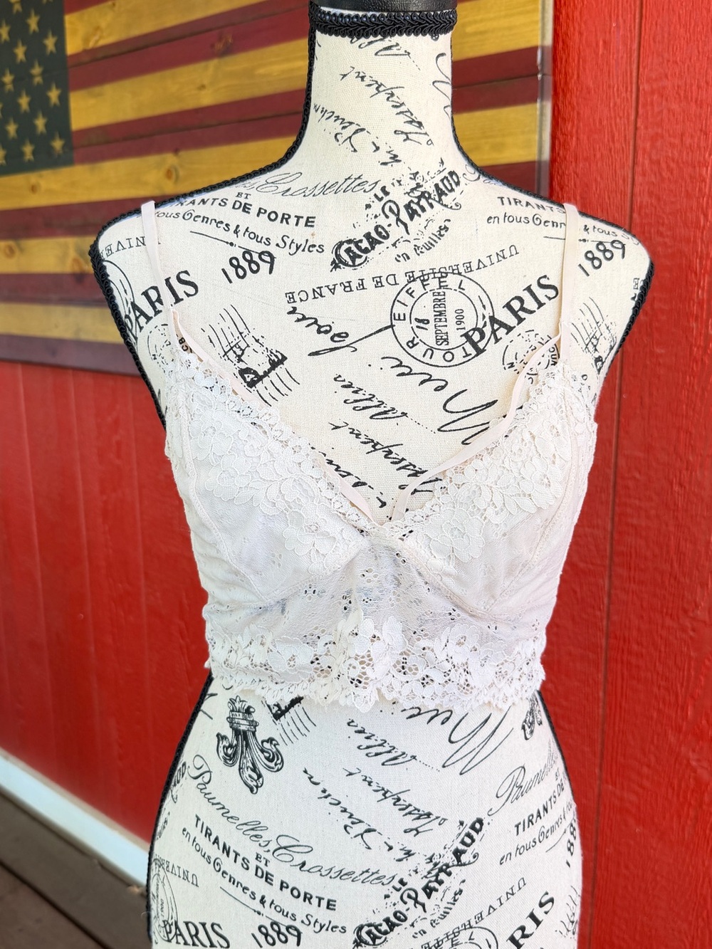 Lace Bralette - Cream Soft Support - Picture 2 of 5